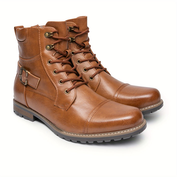 ELIJAH PRESCOTT OXFORD LEATHER BOOTS