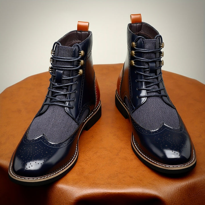 RUPERT LANGLEY OXFORD LEATHER BOOTS