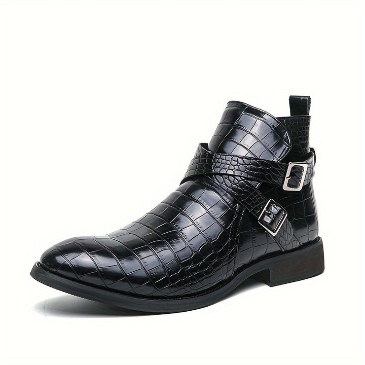 BENJAMIN ASHFORD HARNESS LEATHER BOOTS