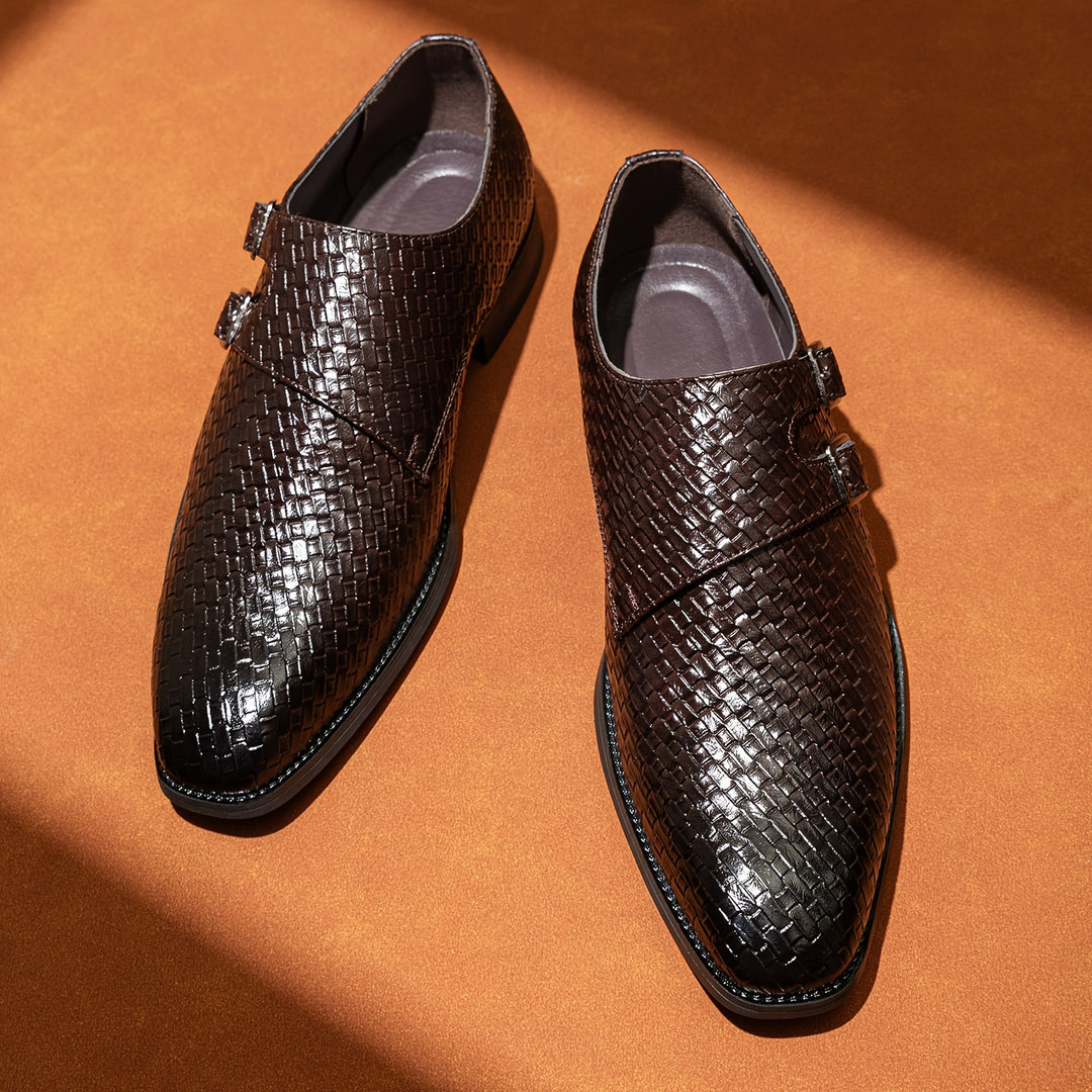 NATHANIEL PIERCE DOUBLE MONK STRAP LOAFERS