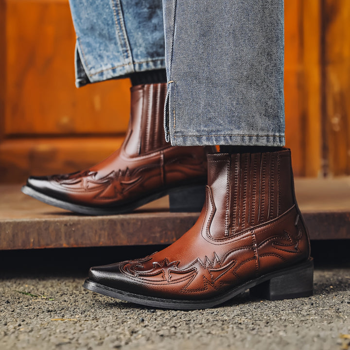 THEODORE BENNETT WESTERN LEATHER BOOTS