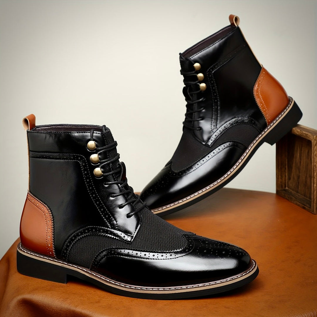 RUPERT LANGLEY OXFORD LEATHER BOOTS