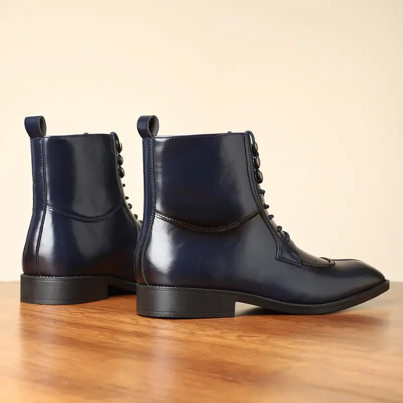 CHRISTOPHER BURROWS LEATHER OXFORD BOOTS