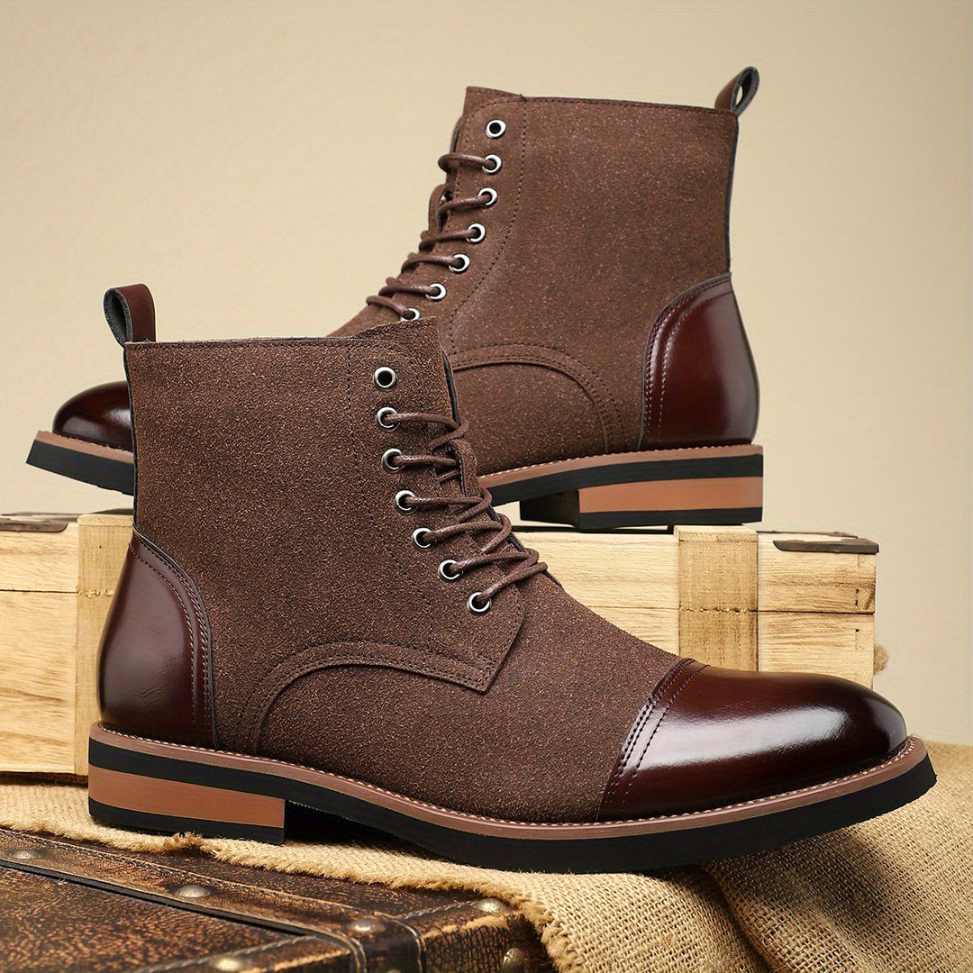 OLIVER ASHFORD OXFORD LEATHER BOOTS