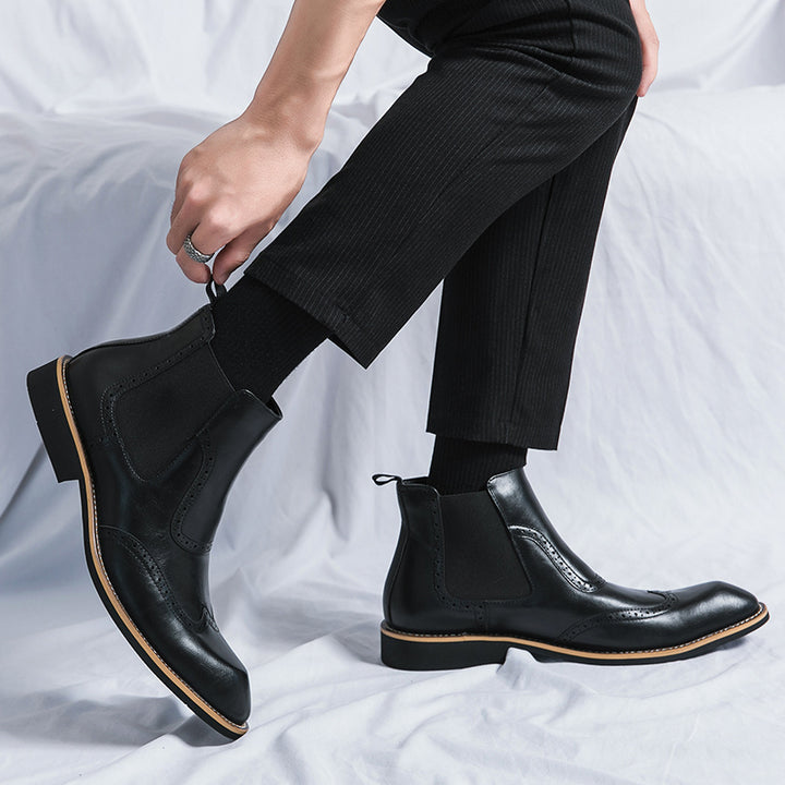 REGINALD MORTON CHELSEA LEATHER BOOTS