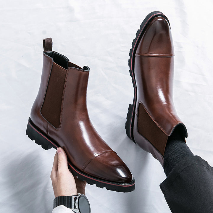 PATRICK KENSINGTON LEATHER CHELSEA BOOTS