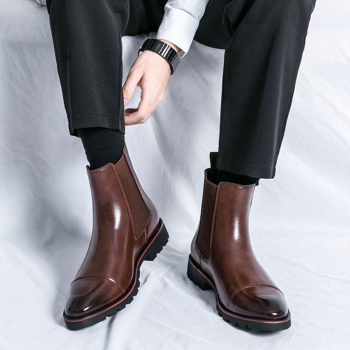 PATRICK KENSINGTON LEATHER CHELSEA BOOTS