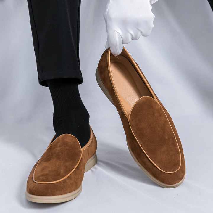 EDGAR REED SUEDE LOAFERS