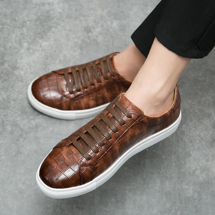 JULIAN SINCLAIR LEATHER SNEAKERS