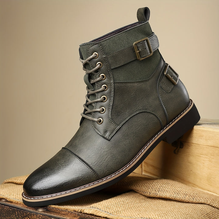 SAMUEL WHITAKER OXFORD LEATHER BOOTS