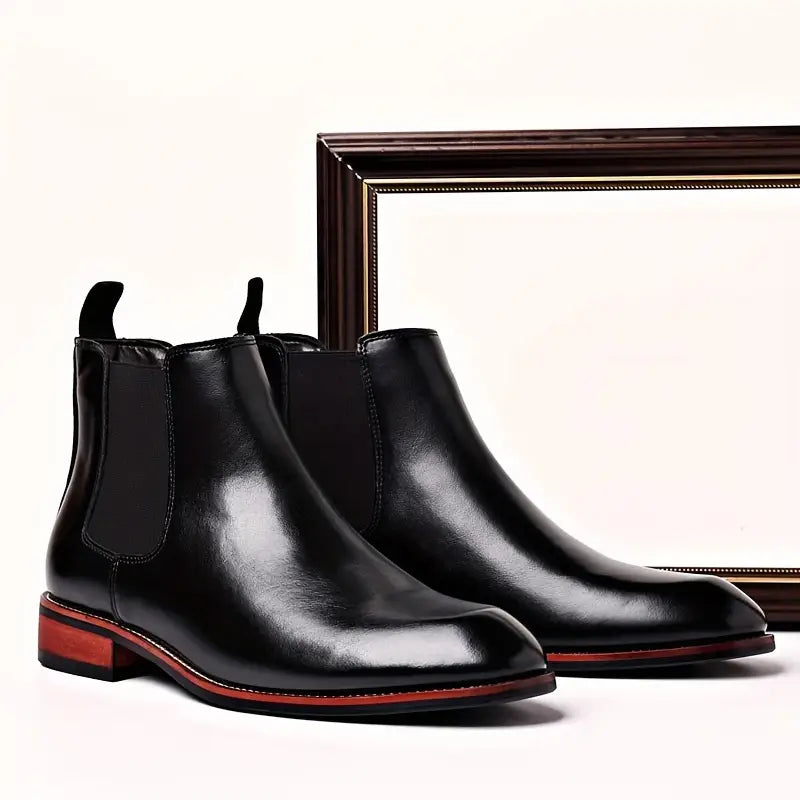 CHARLES WINSLOW CHELSEA LEATHER BOOTS