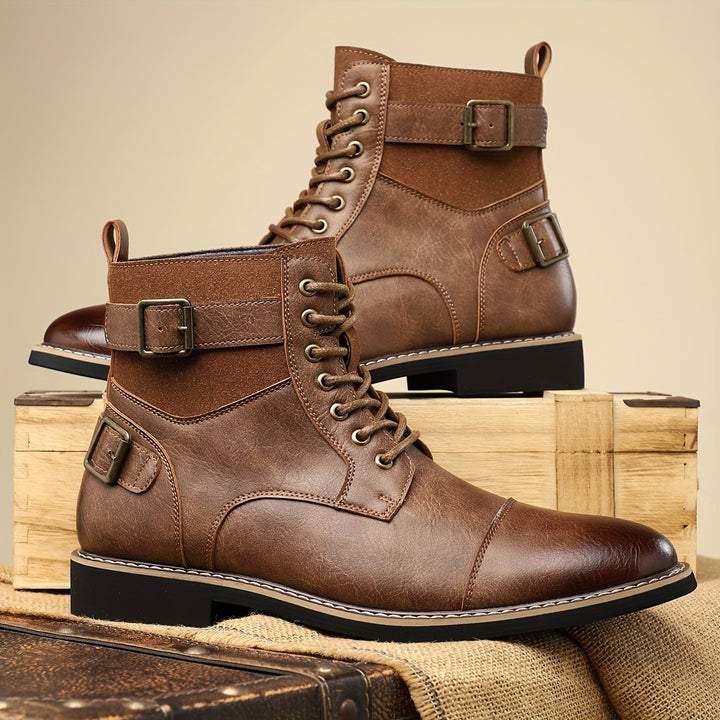 SAMUEL WHITAKER OXFORD LEATHER BOOTS