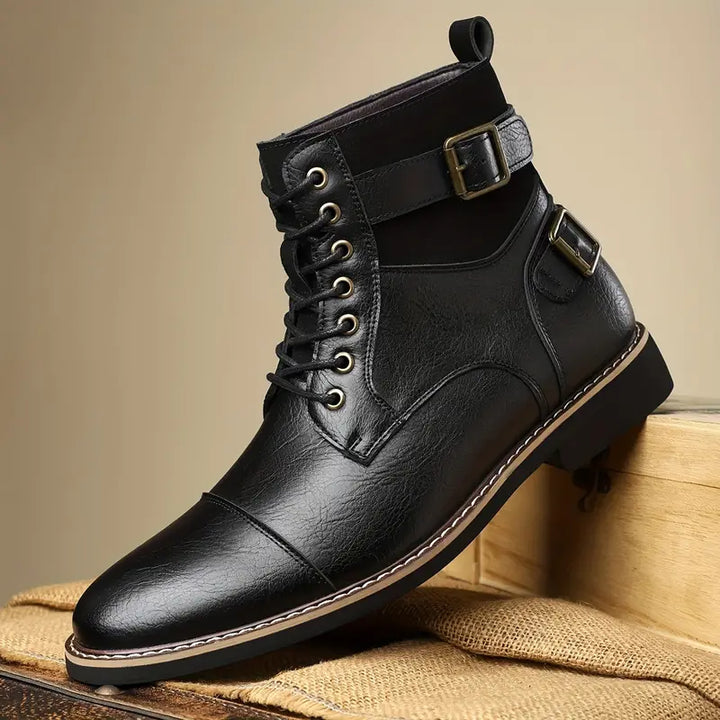 SAMUEL WHITAKER OXFORD LEATHER BOOTS