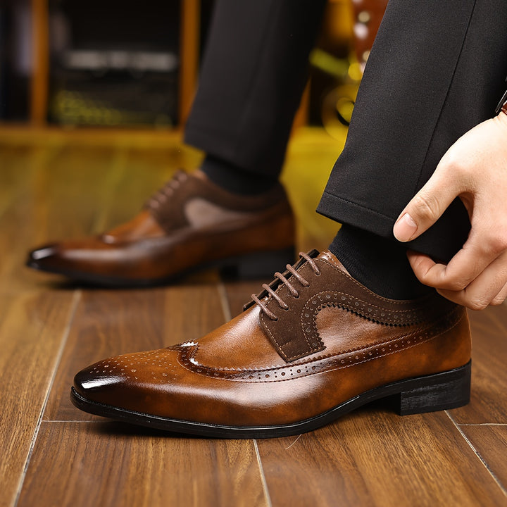 ALEXANDER PRESCOTT LEATHER DRESS SHOES