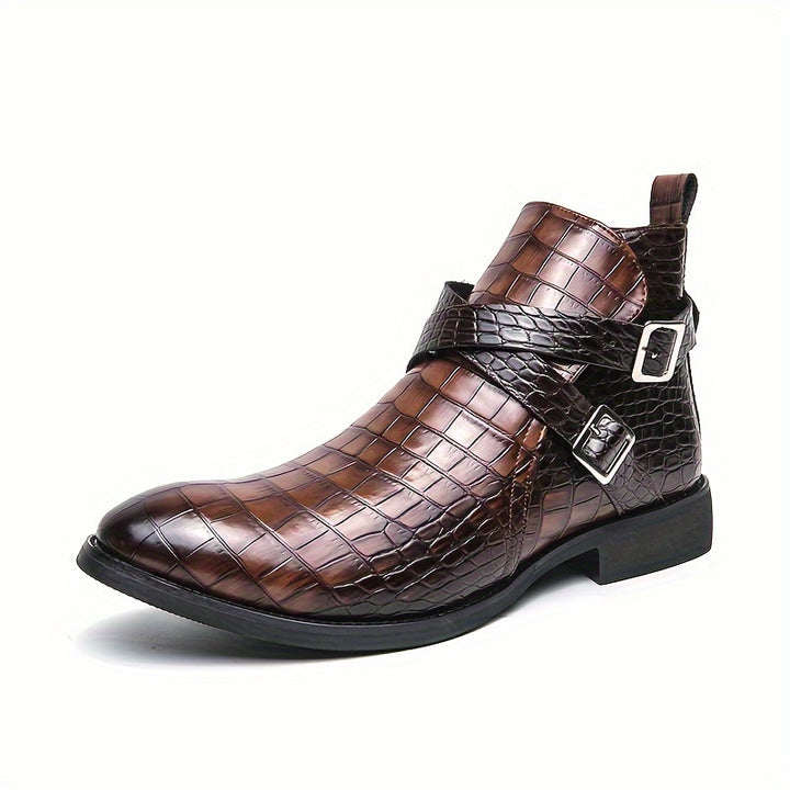 BENJAMIN ASHFORD HARNESS LEATHER BOOTS