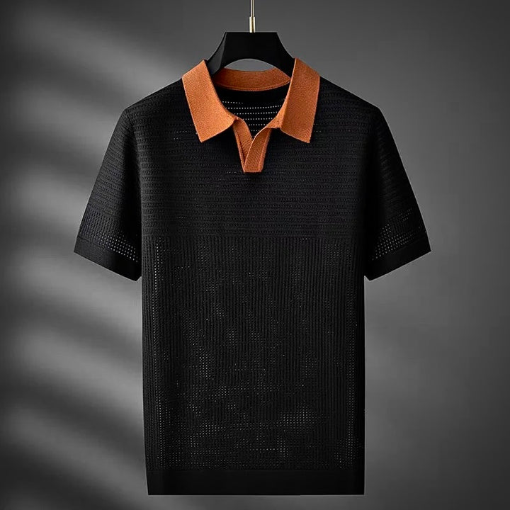 GIORGIO PARISI KNITTED POLO SHIRT