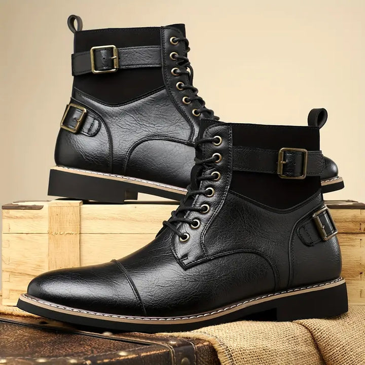 SAMUEL WHITAKER OXFORD LEATHER BOOTS