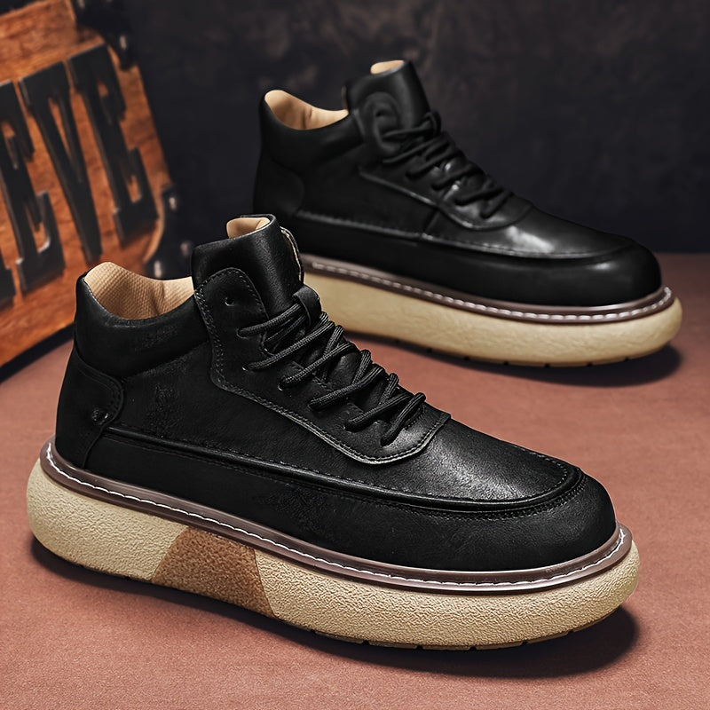 LAWRENCE CARMICHAEL HIGH-TOP LEATHER SNEAKERS