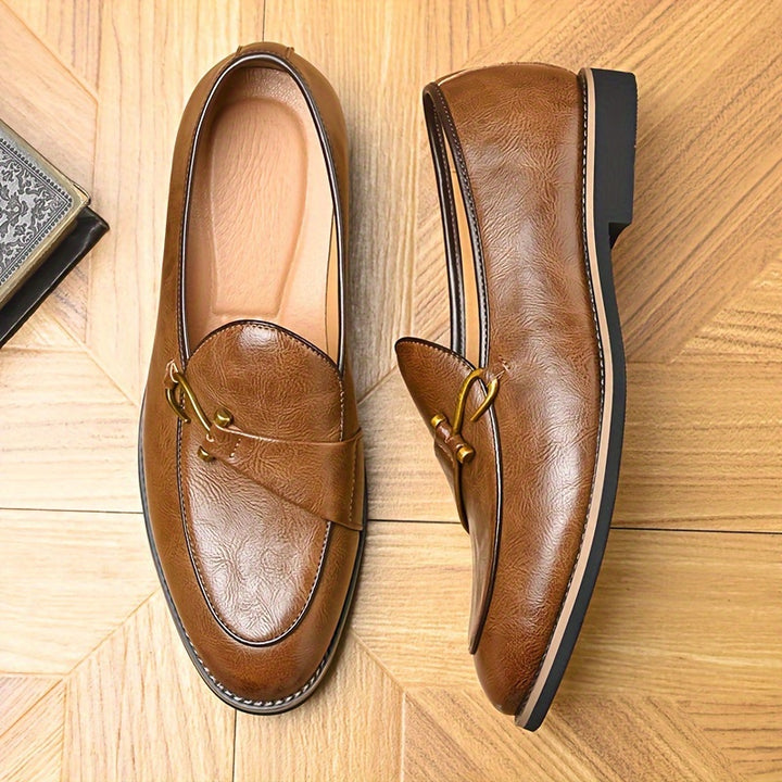 CHARLES GAUTHIER LEATHER LOAFERS