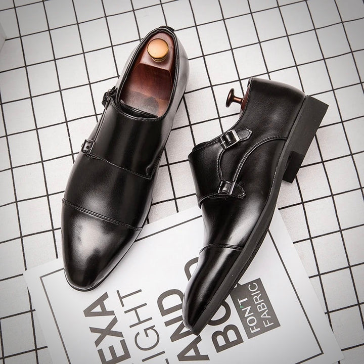 MARCO LEONE LEATHER DRESS SHOES