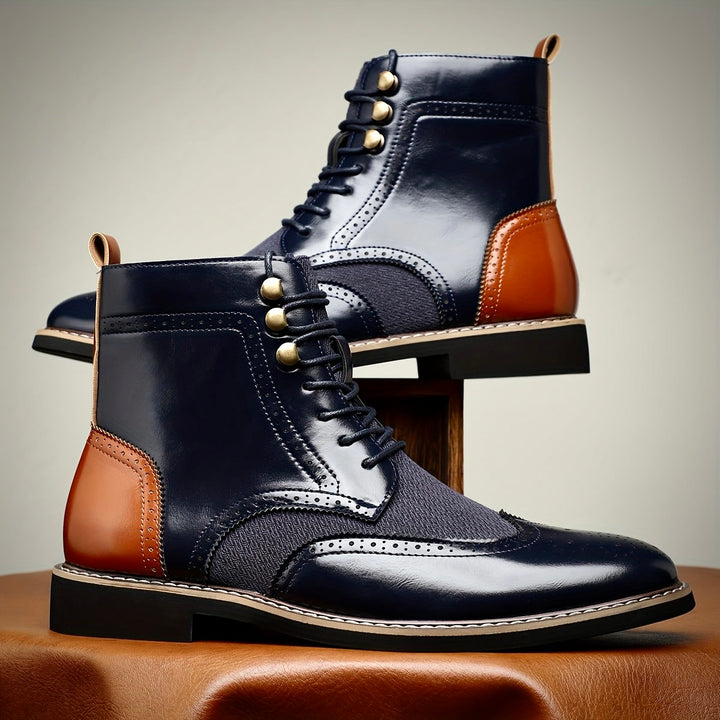 RUPERT LANGLEY OXFORD LEATHER BOOTS