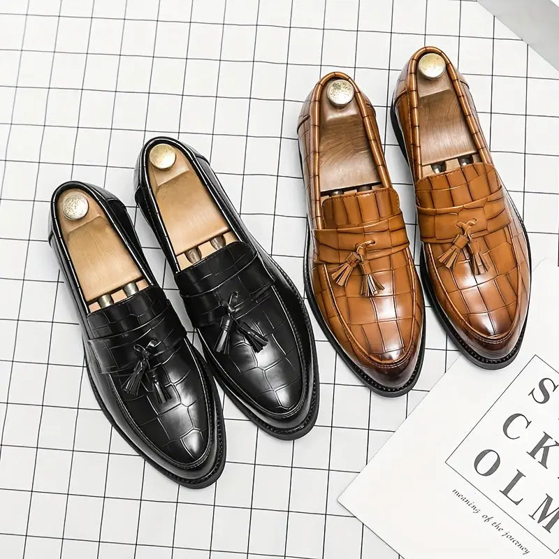 LOUIS BEAUMONT LEATHER DRESS SHOES