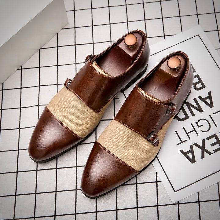 MARCO LEONE LEATHER DRESS SHOES