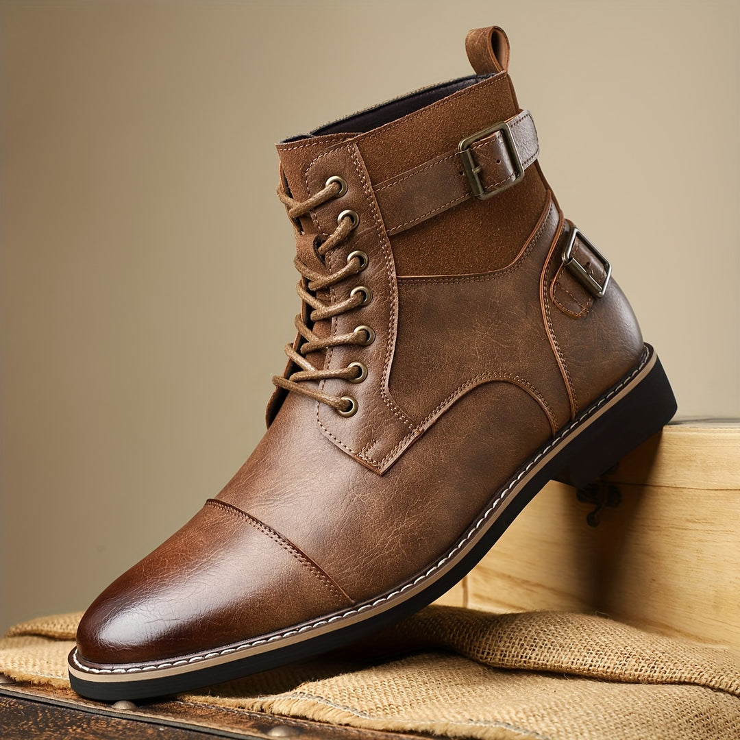 SAMUEL WHITAKER OXFORD LEATHER BOOTS