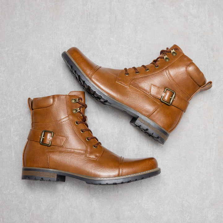 ELIJAH PRESCOTT OXFORD LEATHER BOOTS