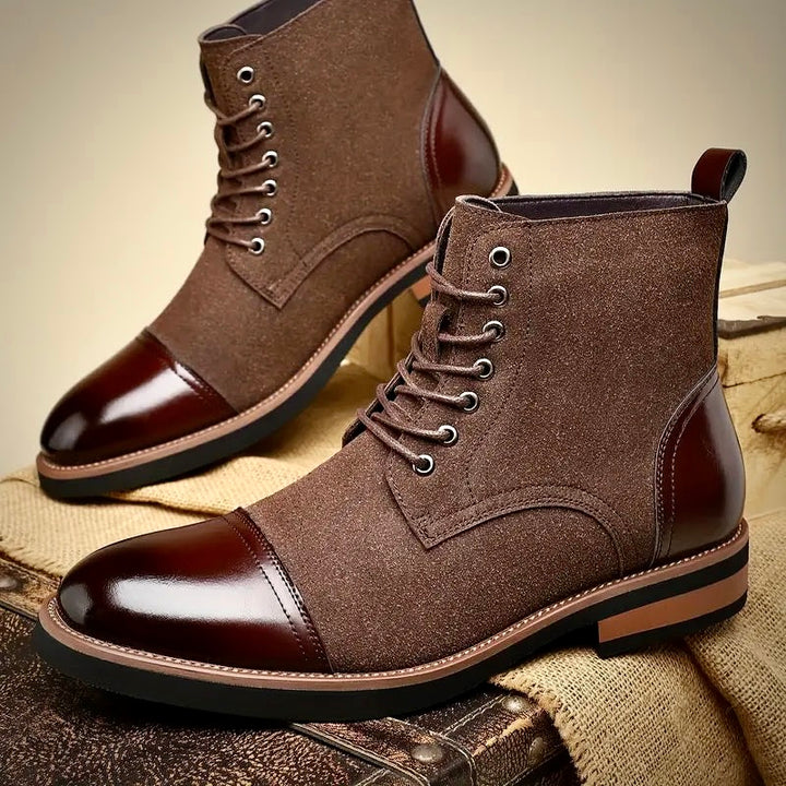 OLIVER ASHFORD OXFORD LEATHER BOOTS