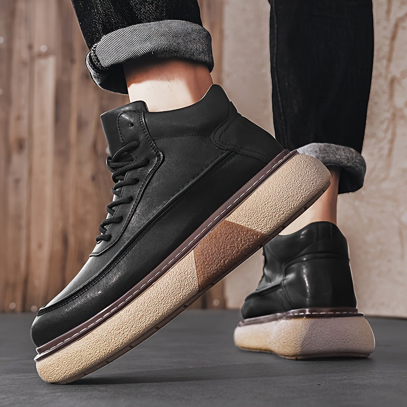 LAWRENCE CARMICHAEL HIGH-TOP LEATHER SNEAKERS