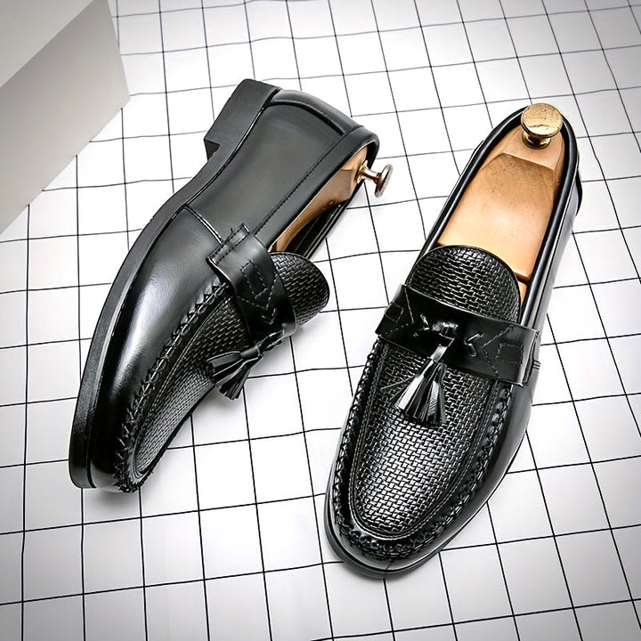 HERVÉ KÜHN LEATHER LOAFERS