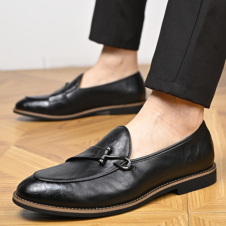 CHARLES GAUTHIER LEATHER LOAFERS