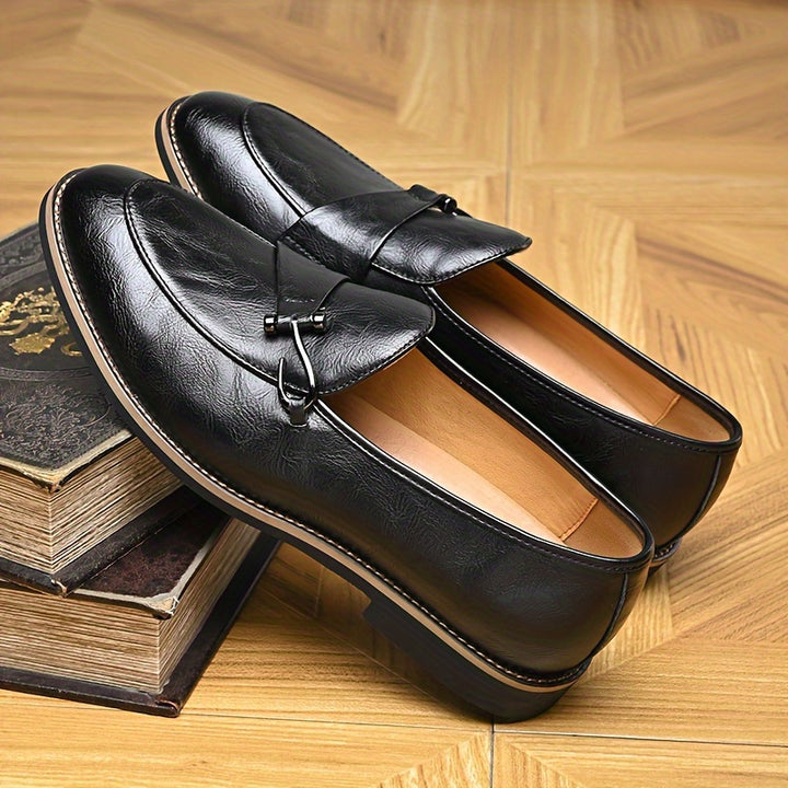 CHARLES GAUTHIER LEATHER LOAFERS