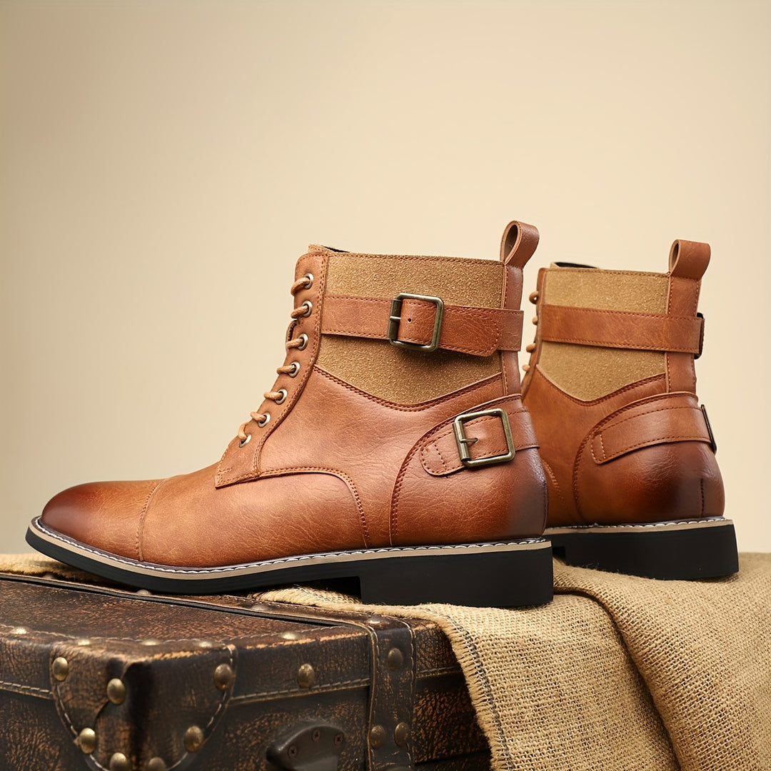 SAMUEL WHITAKER OXFORD LEATHER BOOTS