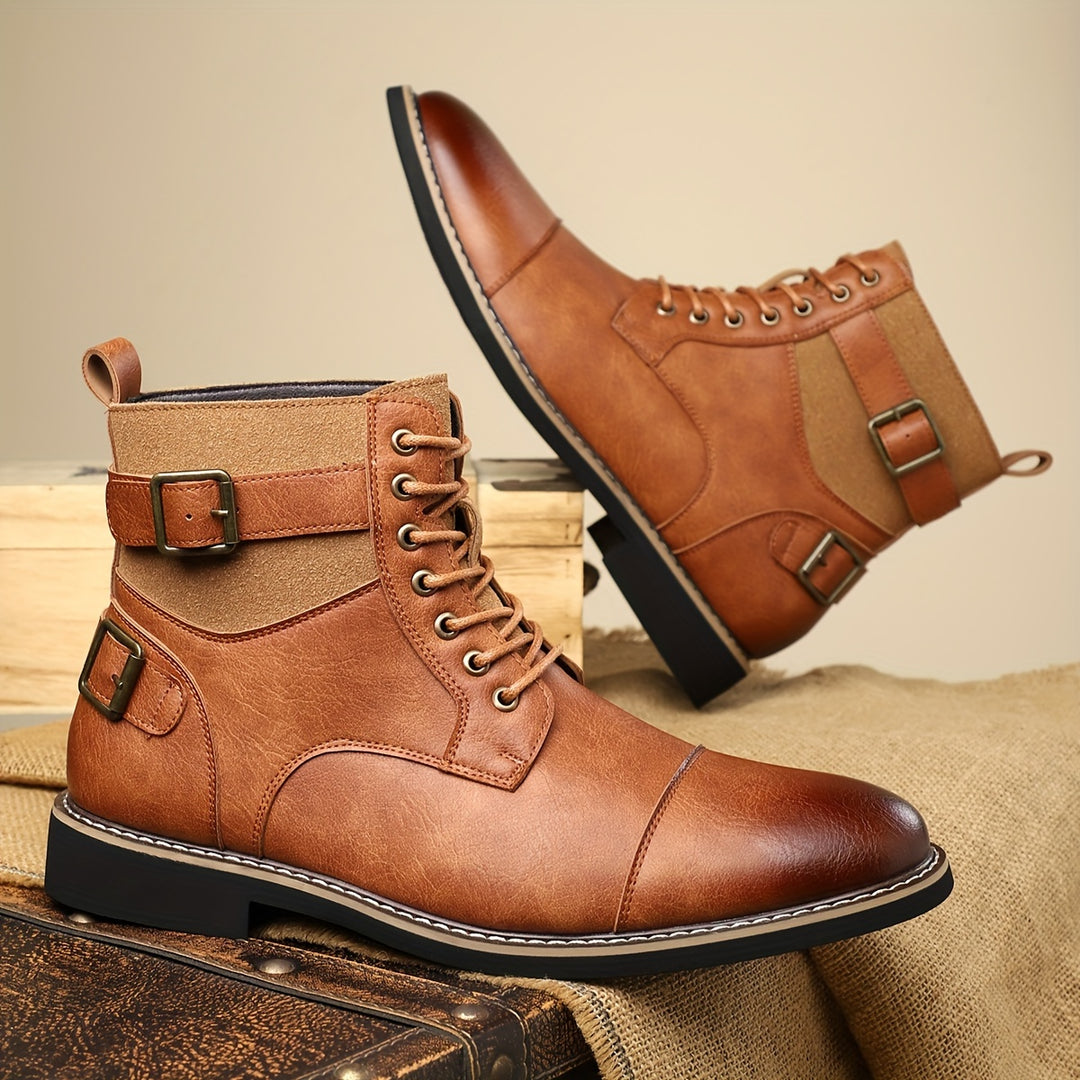 SAMUEL WHITAKER OXFORD LEATHER BOOTS