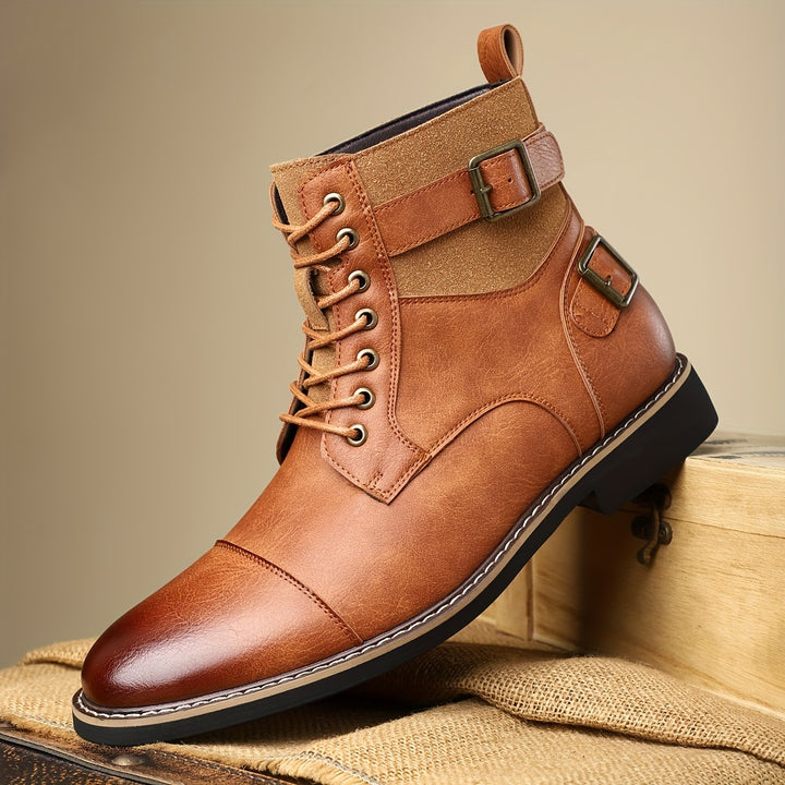 SAMUEL WHITAKER OXFORD LEATHER BOOTS