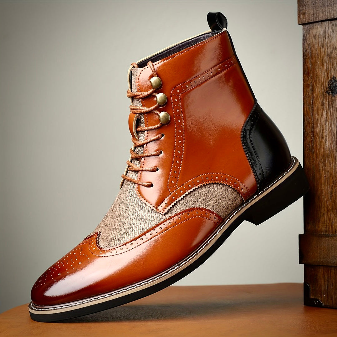 RUPERT LANGLEY OXFORD LEATHER BOOTS