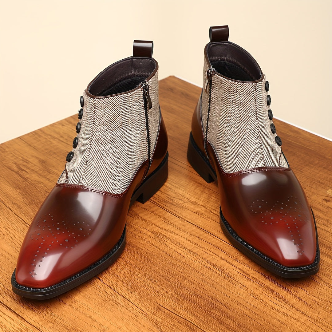 GERALD WENTWORTH CHELSEA LEATHER BOOTS