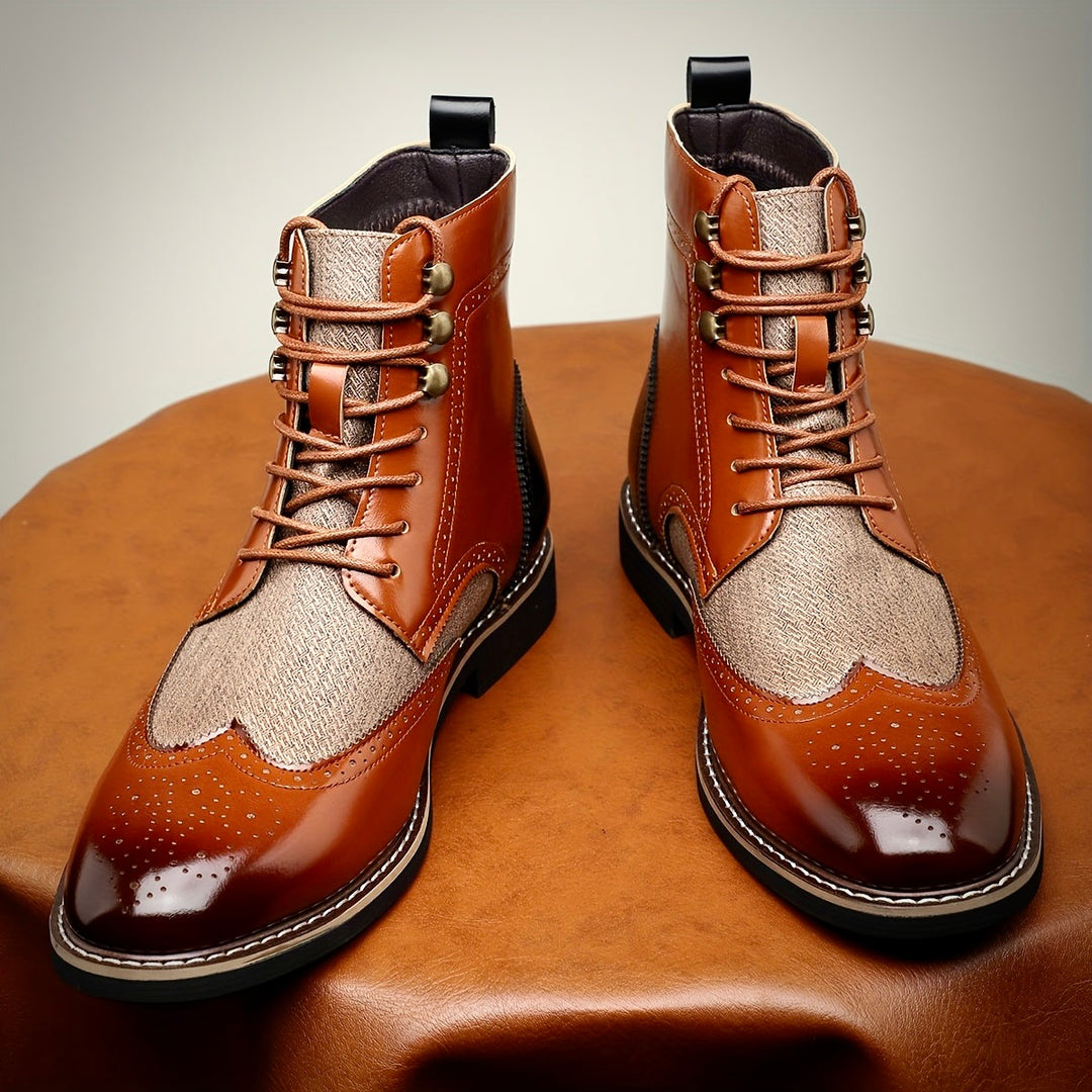 RUPERT LANGLEY OXFORD LEATHER BOOTS