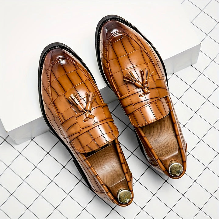 LOUIS BEAUMONT LEATHER DRESS SHOES