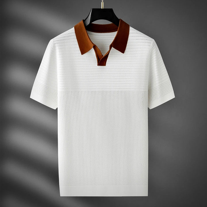 GIORGIO PARISI KNITTED POLO SHIRT