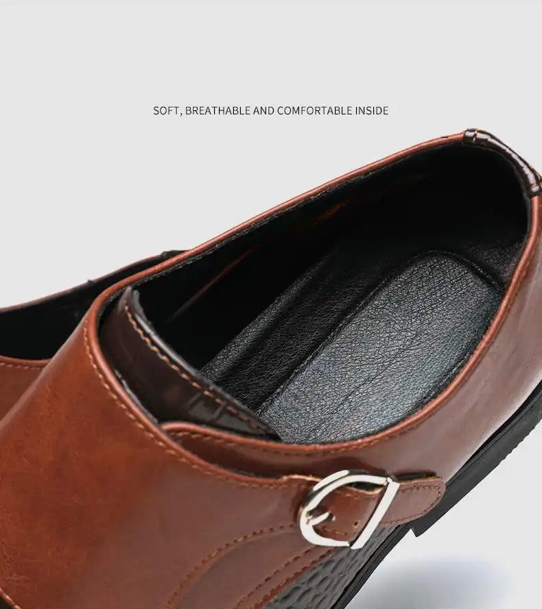 PHILIPPE RENAUD LEATHER DRESS SHOES