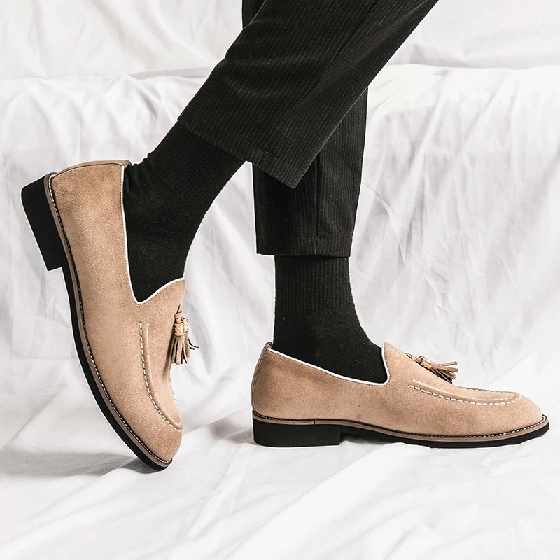 PHILIPPE KLEIN SUEDE LOAFERS