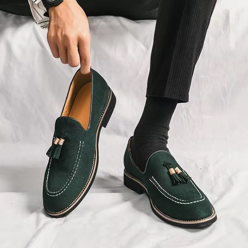 PHILIPPE KLEIN SUEDE LOAFERS