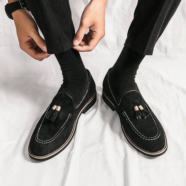 PHILIPPE KLEIN SUEDE LOAFERS