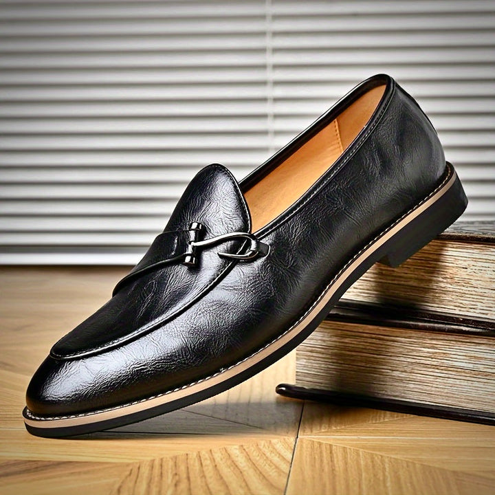 CHARLES GAUTHIER LEATHER LOAFERS