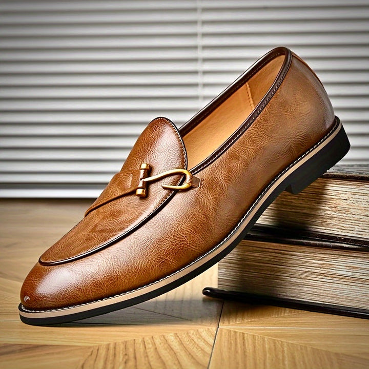 CHARLES GAUTHIER LEATHER LOAFERS