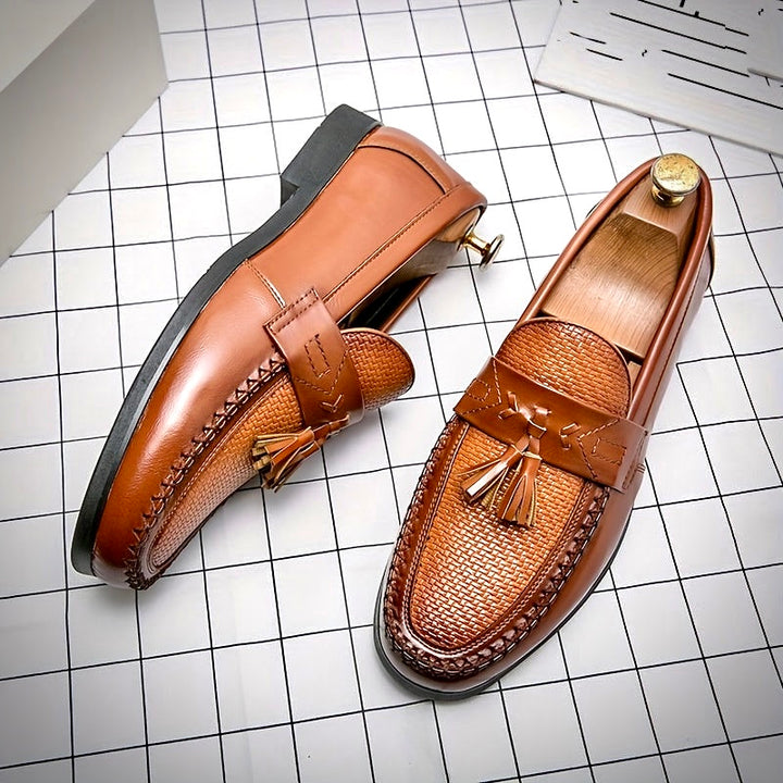 HERVÉ KÜHN LEATHER LOAFERS