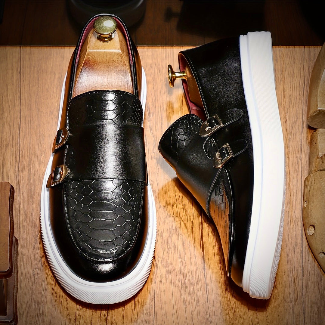 DAVIDE MANCINI LEATHER LOAFERS